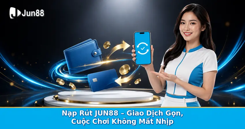 Nạp Rút JUN88 – Giao Dịch Gọn, Cuộc Chơi Không Mất Nhịp